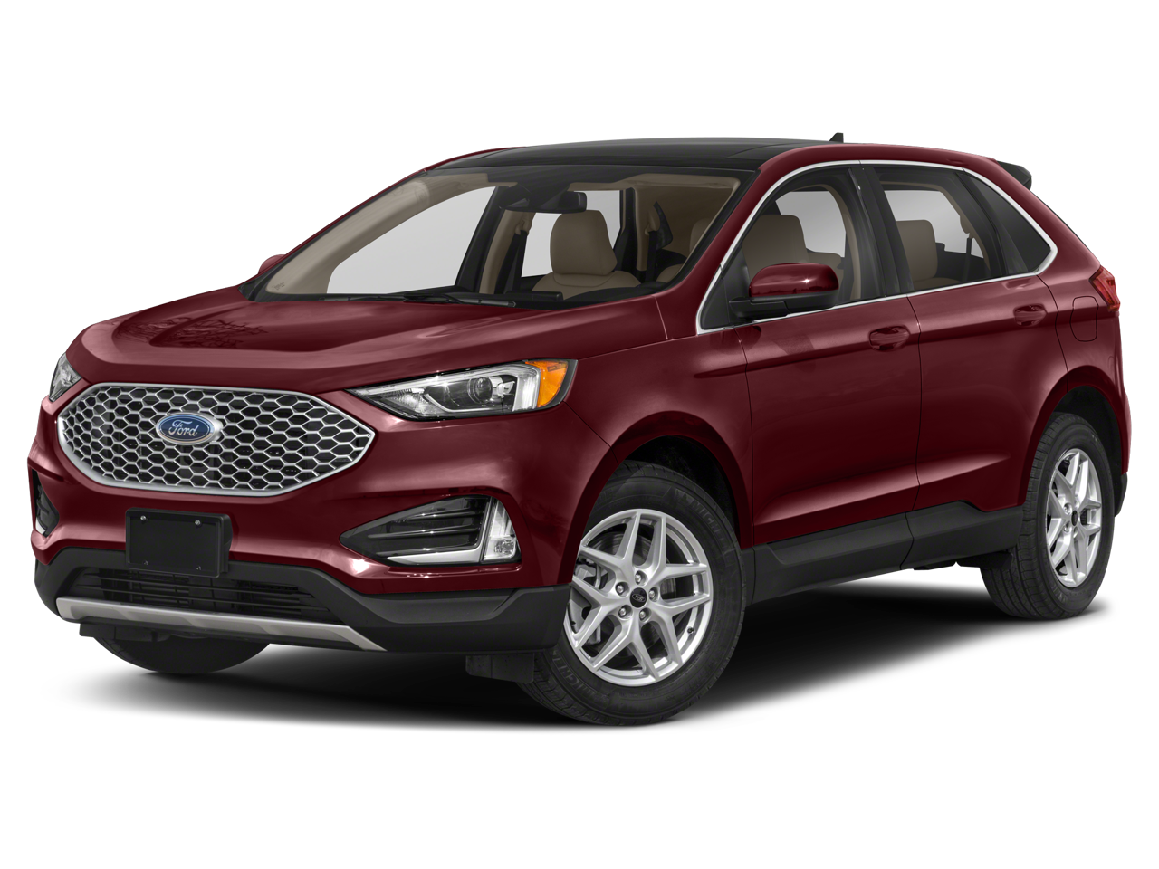 2024 Ford Edge SEL in Blue — front three-quarter view