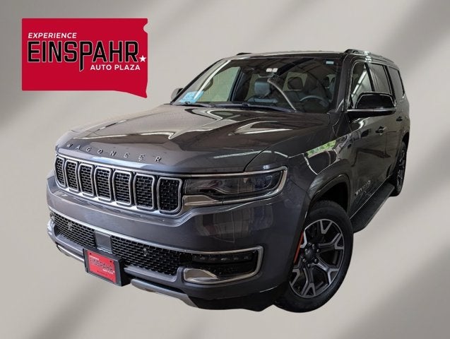 2023 Jeep Wagoneer Series III in Baltic Gray Metallic Clearcoat — front three-quarter view