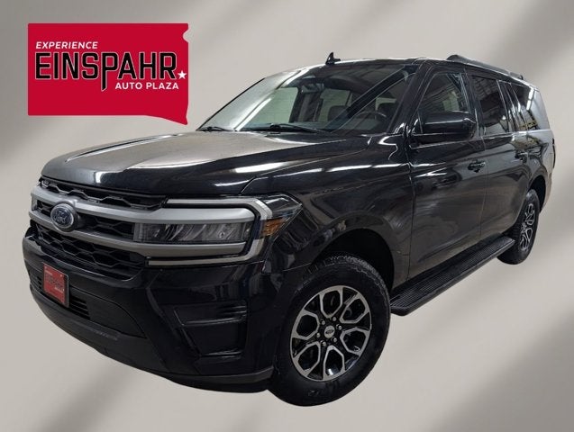 2024 Ford Expedition Max XLT in Black — front three-quarter view