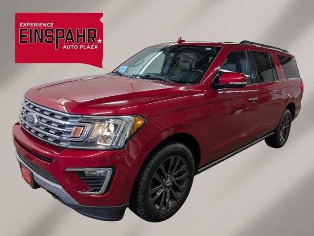 2021 Ford Expedition Max Limited in Red — front three-quarter view