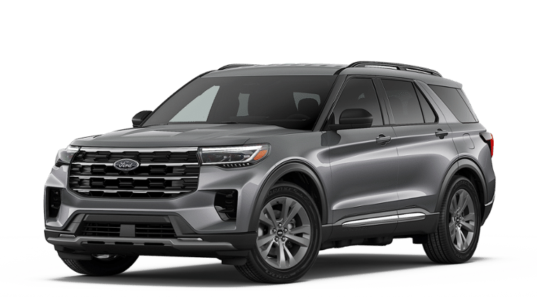 2026 Ford Explorer Active in Carbonized Gray Metallic — front three-quarter view