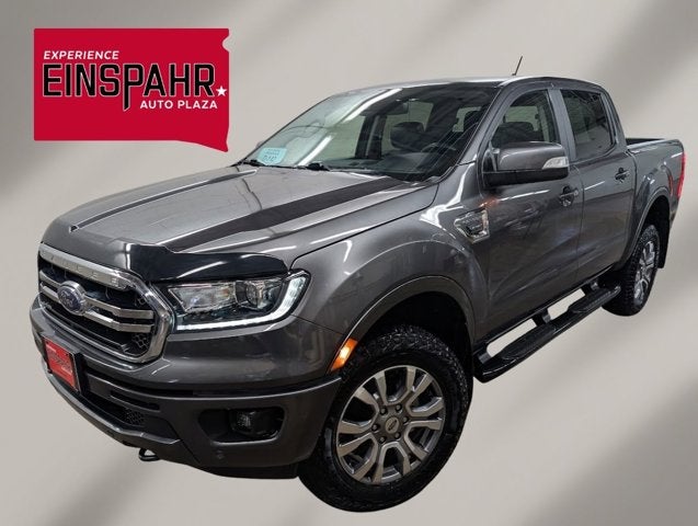 2020 Ford Ranger LARIAT in Gray — front three-quarter view
