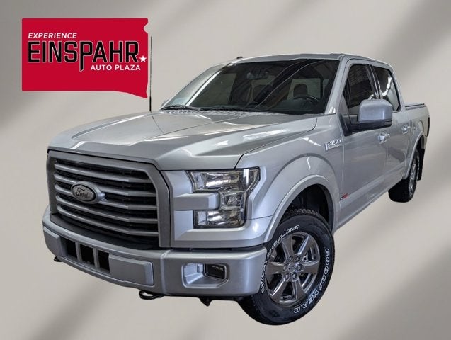 2017 Ford F-150 XLT in Silver — front three-quarter view