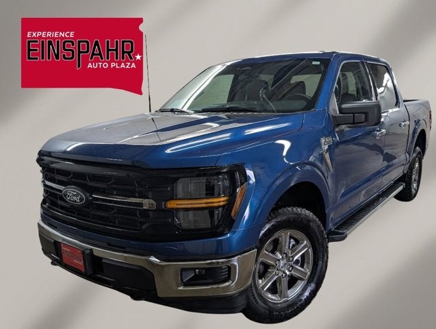 2025 Ford F-150 XLT in Blue — front three-quarter view