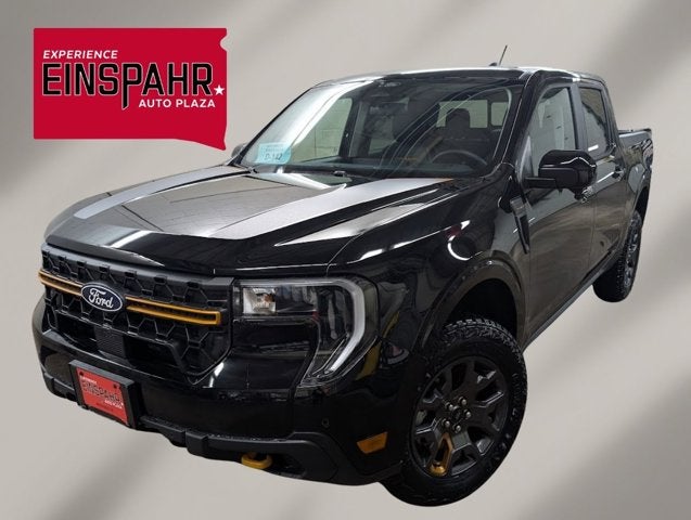2026 Ford Maverick Tremor in Shadow Black — front three-quarter view